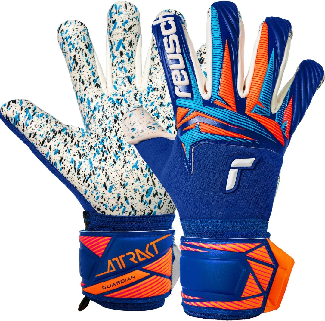 Reusch Attrakt Fusion Guardian Junior Sharp Blue Keepershandschoenen Kinderen