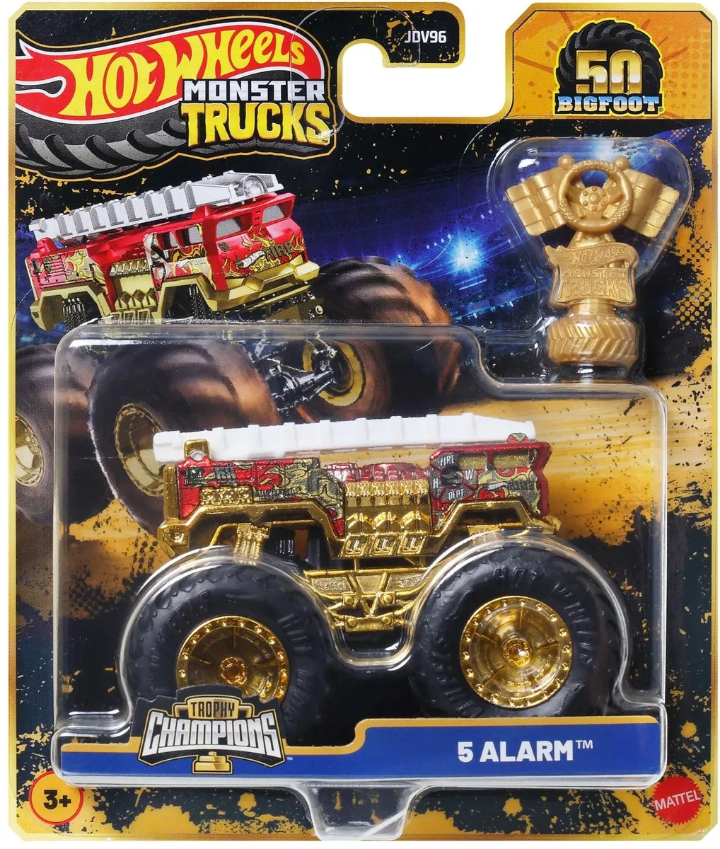 Hot Wheels Monster Jam Brandweerwagen 5 Alarm