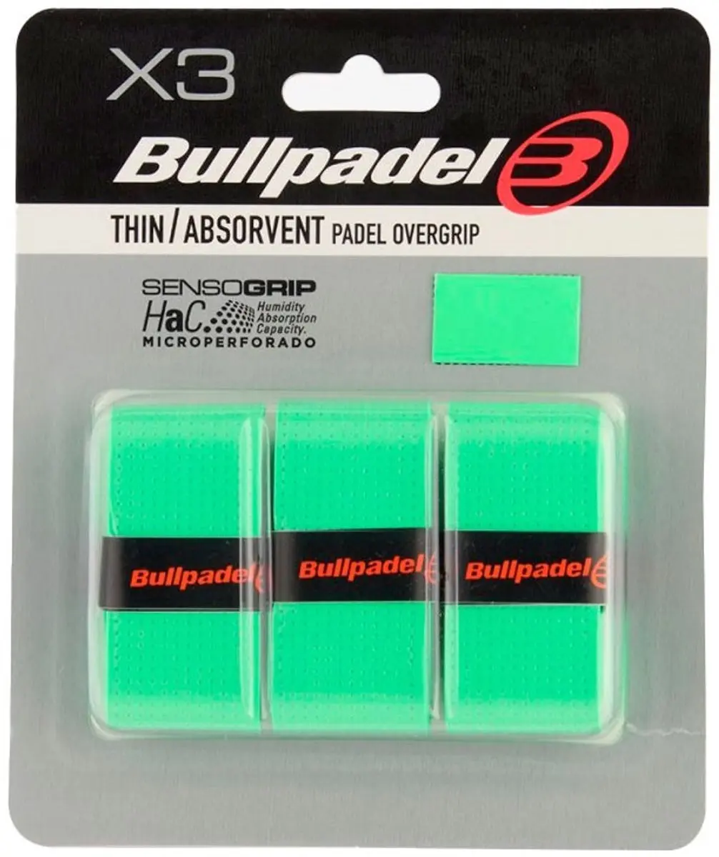 Bullpadel Overgrip GB-1705 (padel) 3 stuks Kleur : Groen