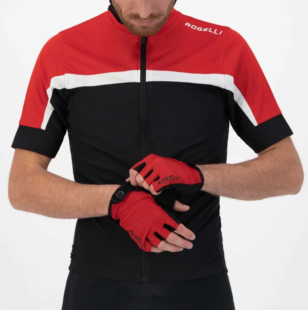 Rogelli Core Heren Fietshandschoenen Korte Vinger XXL - Rood