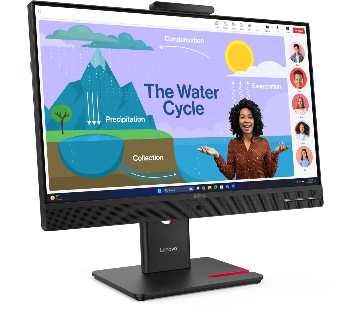 Lenovo ThinkVision T24D-4v Monitor 23,8" FHD - Zwart