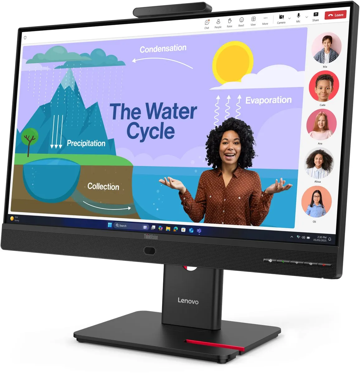 Lenovo ThinkVision T24D-4v Monitor 23,8" FHD - Zwart - afbeelding 6 van 6