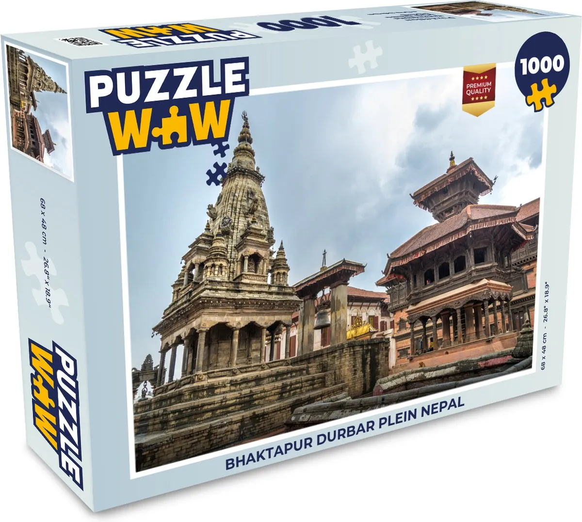PuzzleWow Bhaktapur Durbar Plein Legpuzzel 1000 Stuks