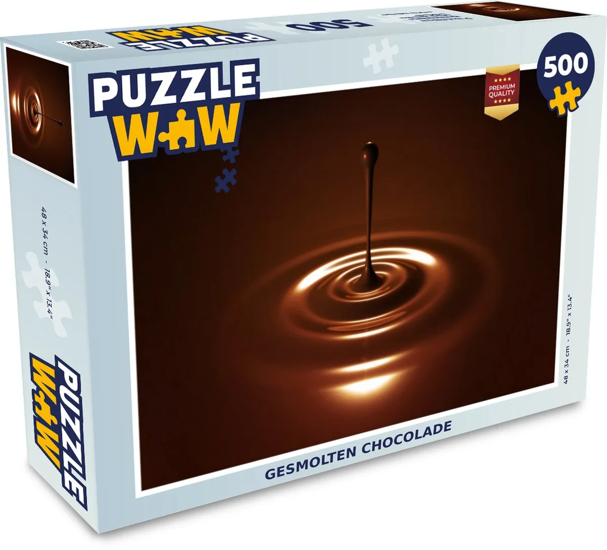PuzzleWow Legpuzzel Gesmolten Chocolade 500 Stuks - Multicolor
