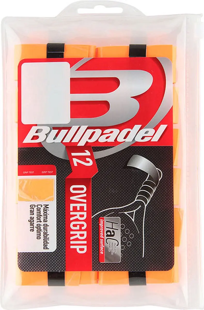 Bullpadel GB-1600 Overgrip - 12 Stuks - Oranje Neon/Rozig - afbeelding 2 van 2