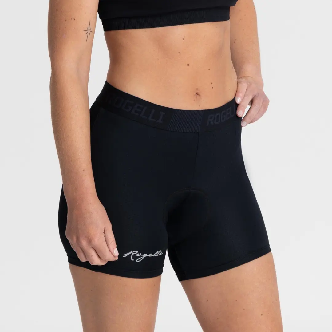 Rogelli Dames Fietsonderbroek Boxer - Met Zeem - Zwart - XS - afbeelding 3 van 4