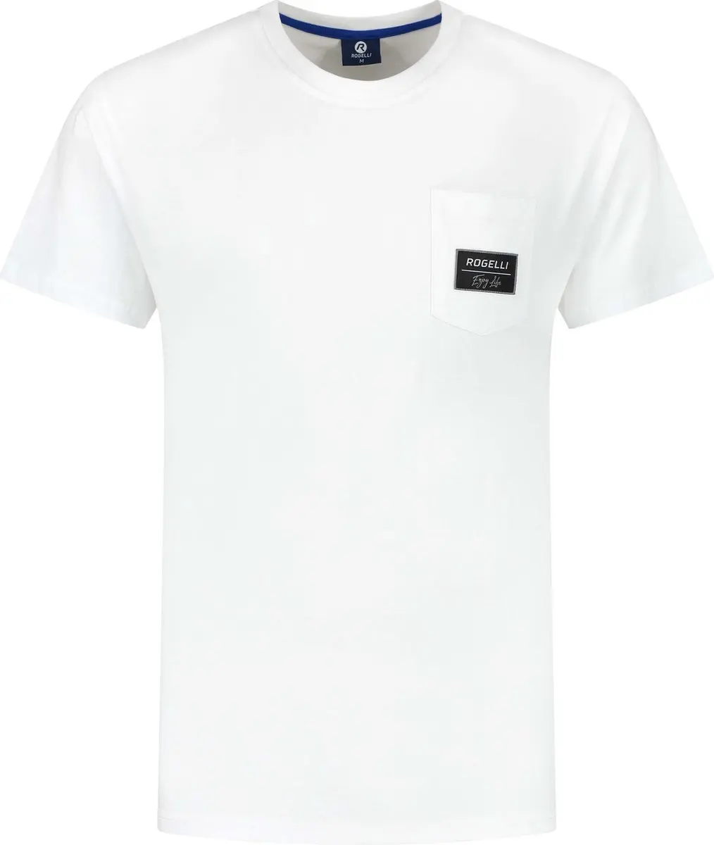 Rogelli Pocket Heren Sportshirt Wit - L - afbeelding 5 van 6