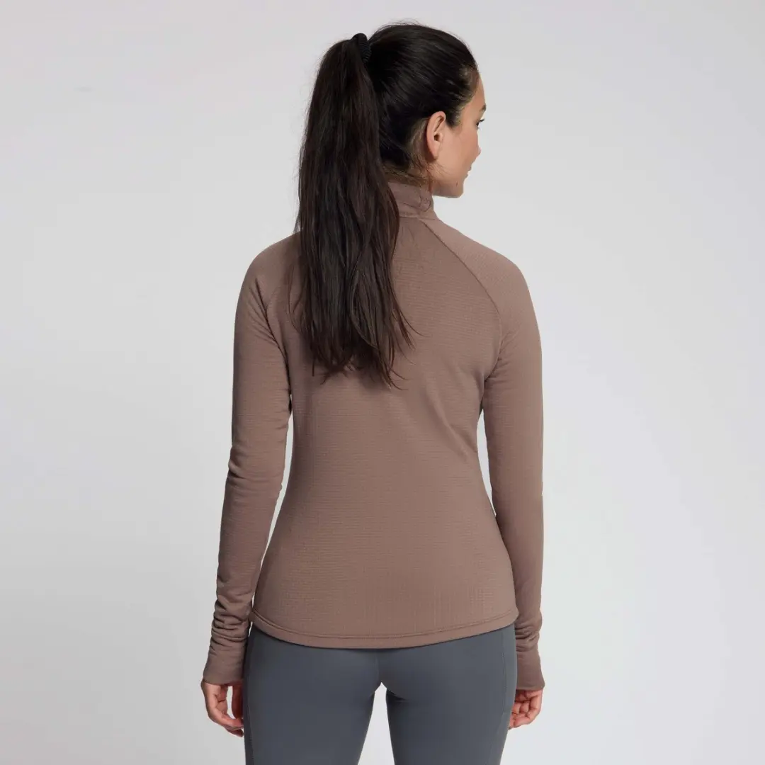 Rogelli Essential Dames Hardloopshirt Lange Mouw - Mokka - afbeelding 4 van 6