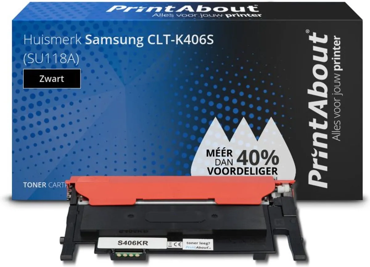 PrintAbout CLT-K406S Toner Zwart - 1.750 pagina's