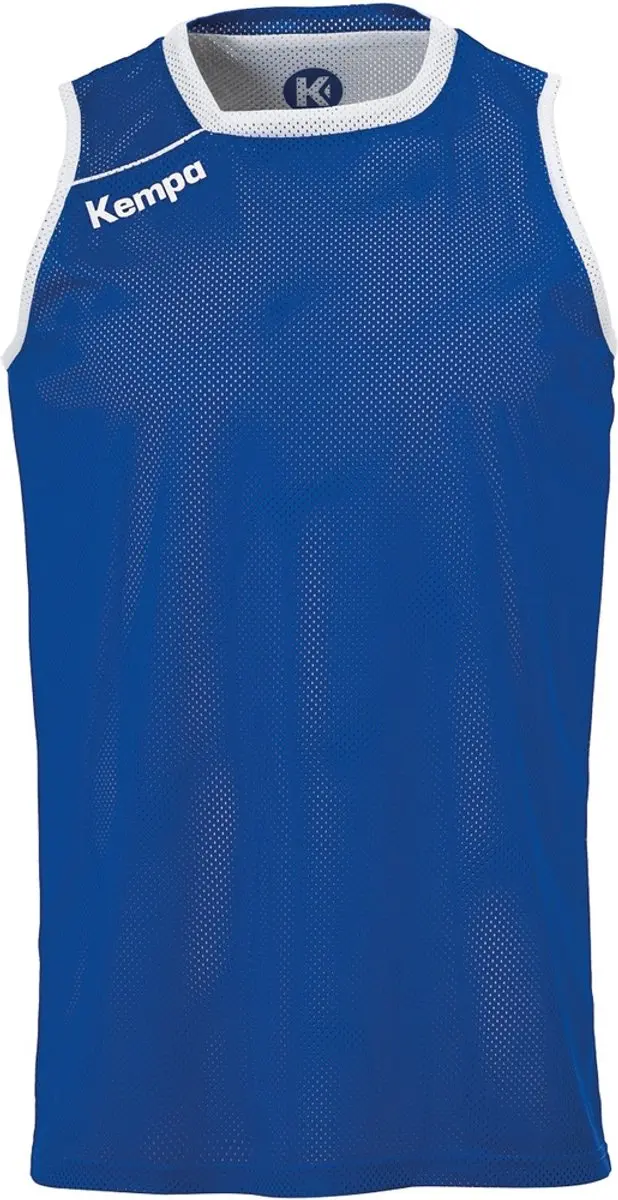 Kempa Reversible Tank Top Royal-Wit Maat XL