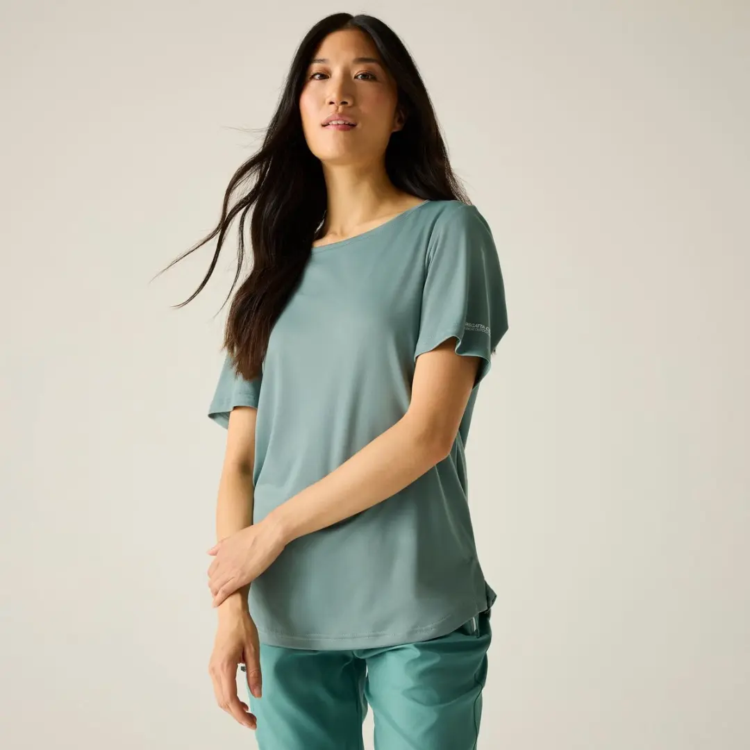 Botanna dames T-shirt met korte mouwen, sneldrogend en met logo