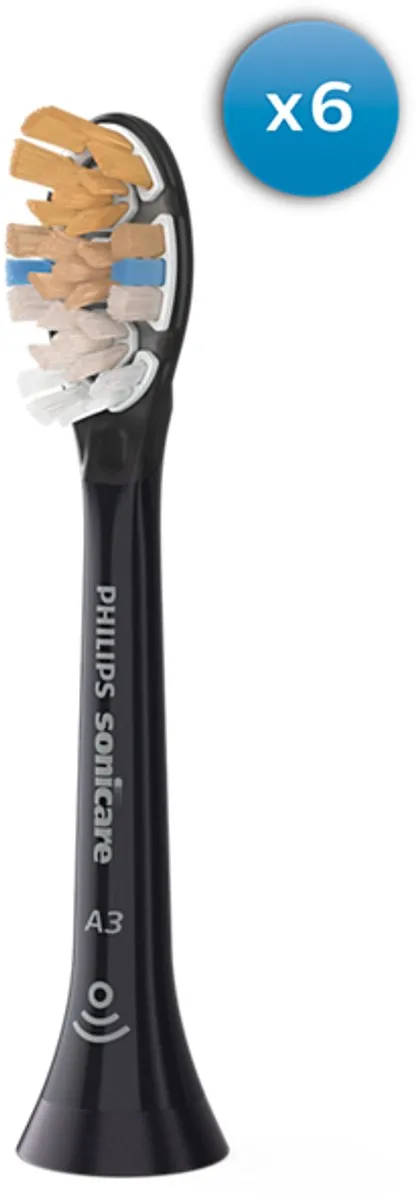 Philips Sonicare Premium All-in-One HX9096/88 Opzetborstels - 6 Stuks - Zwart - afbeelding 6 van 6