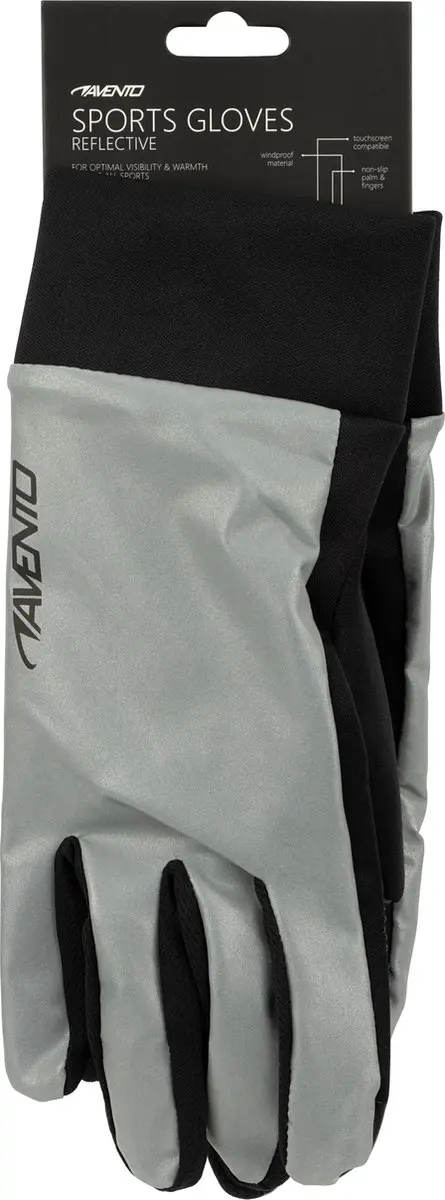 Avento Sporthandschoenen Reflecterend Winddicht - XL/XXL - afbeelding 2 van 4