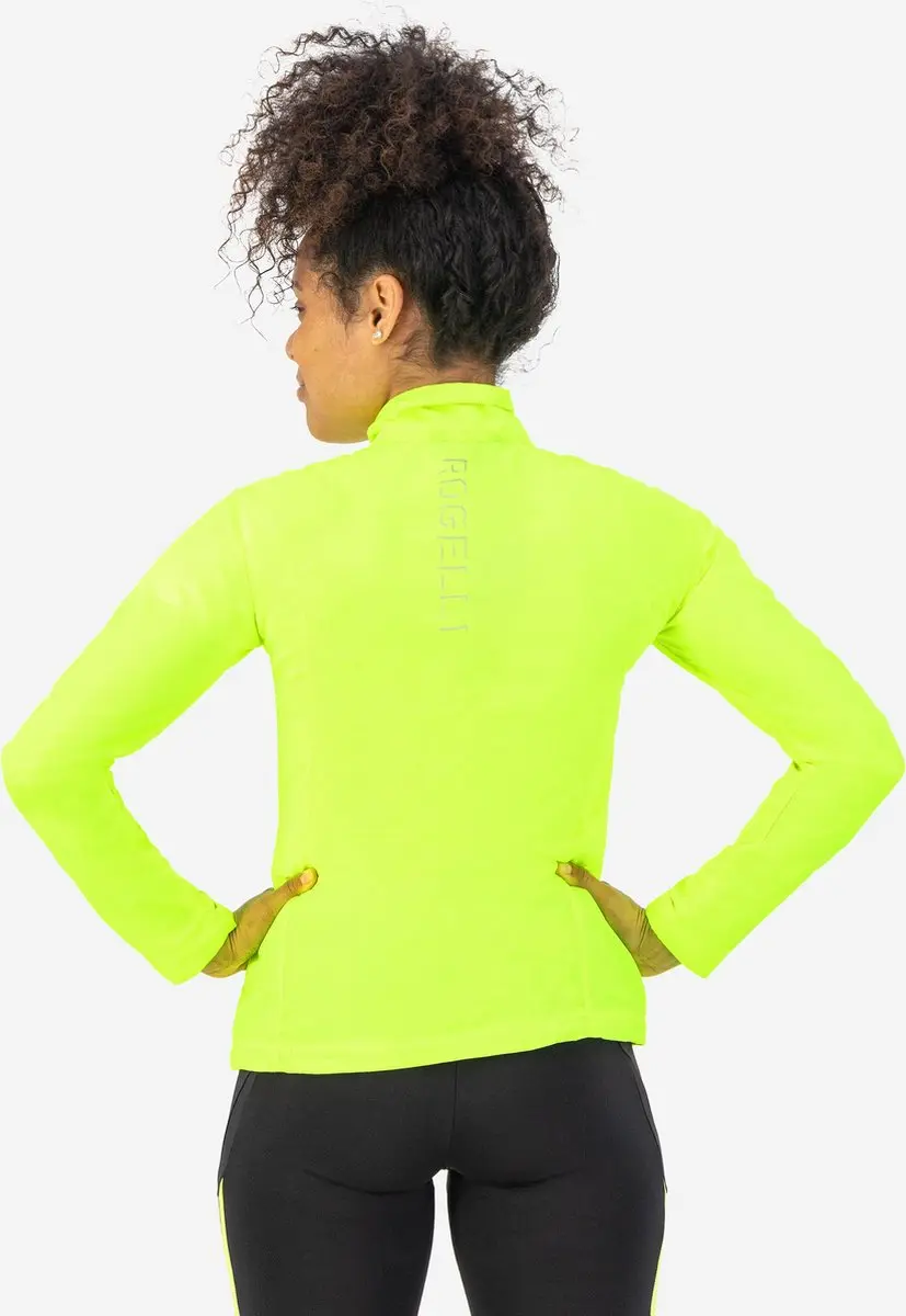 Rogelli Core Dames Hardloopjack - Winddicht - Fluor Geel - Maat L - afbeelding 6 van 6