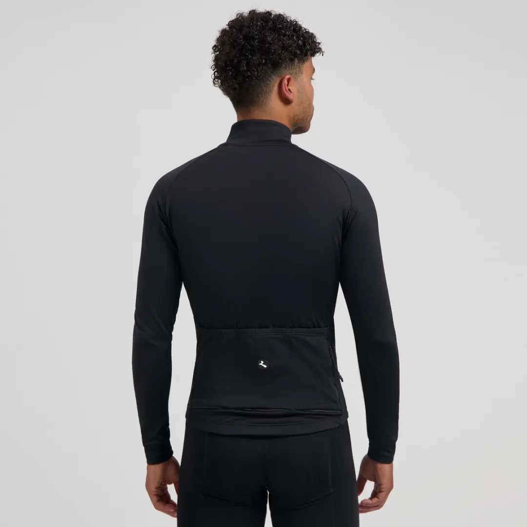 Rogelli Essential II Heren Fietsshirt - Lange Mouw - Zwart