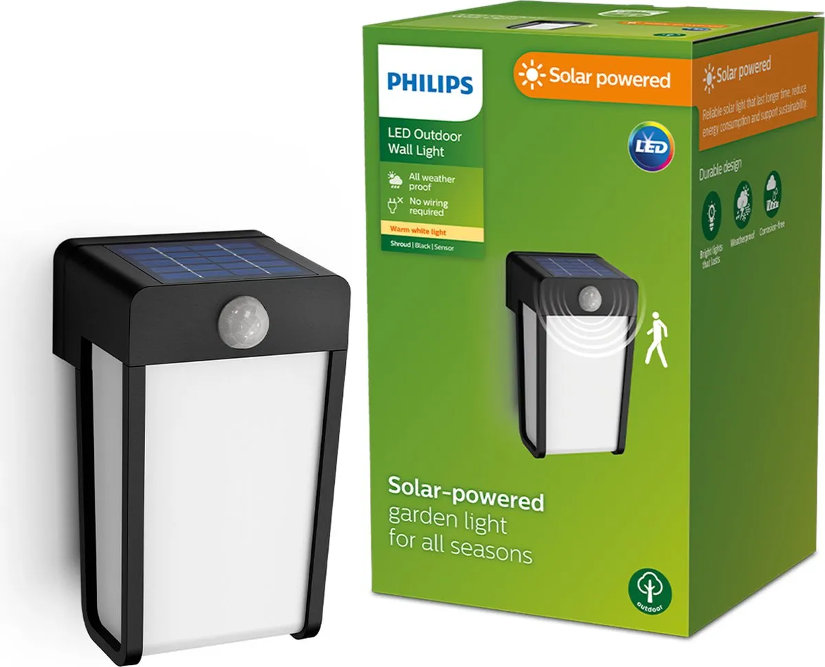Philips LED Shroud Solar Wandlamp