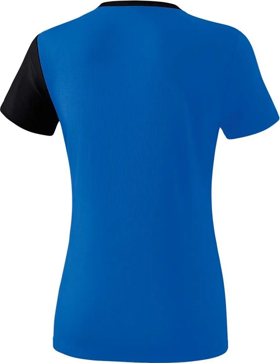 Erima 5-C Dames T-shirt Royal/Zwart/Wit - Maat 46