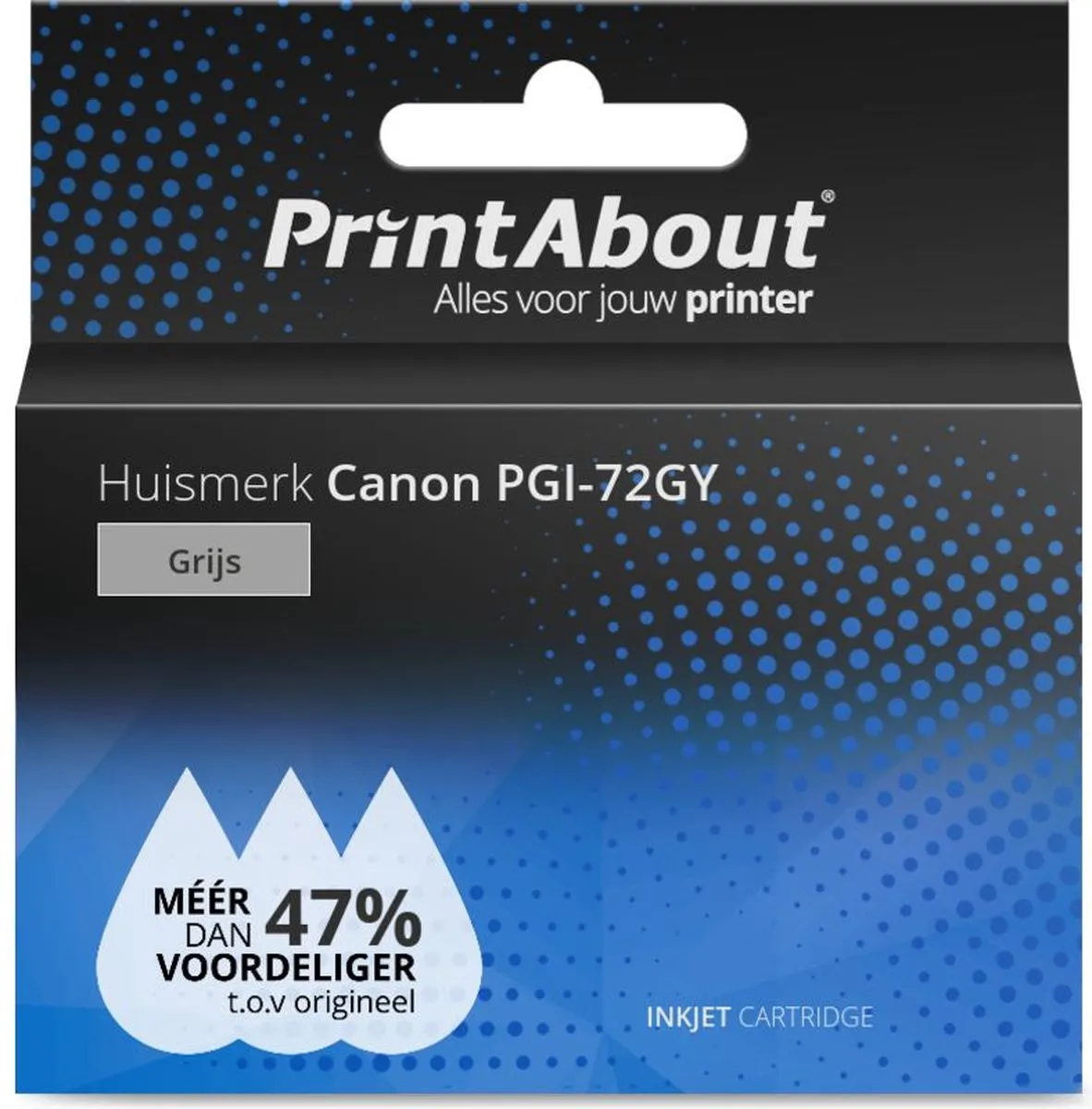 PrintAbout PGI-72GY Inktcartridge Grijs