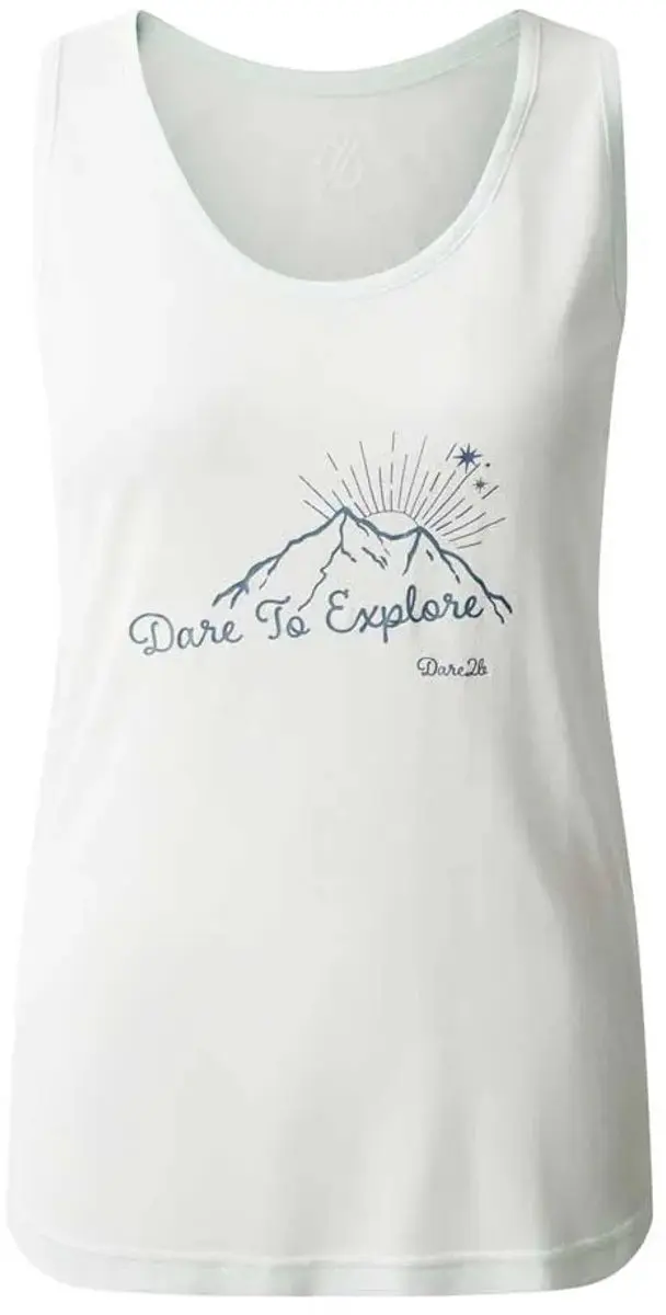 Dare 2b Harmonic Mouwloos T-shirt Chalk Blue - Maat 44
