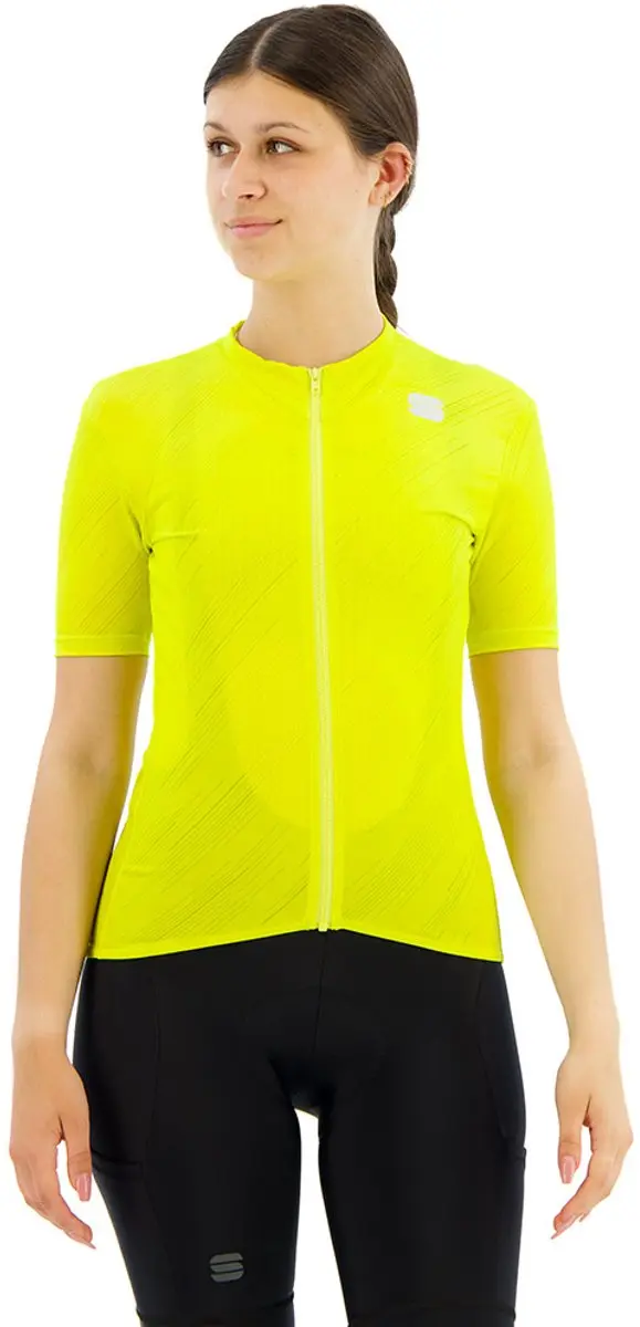 Sportful Fietsshirt Korte Mouwen Geel Dames