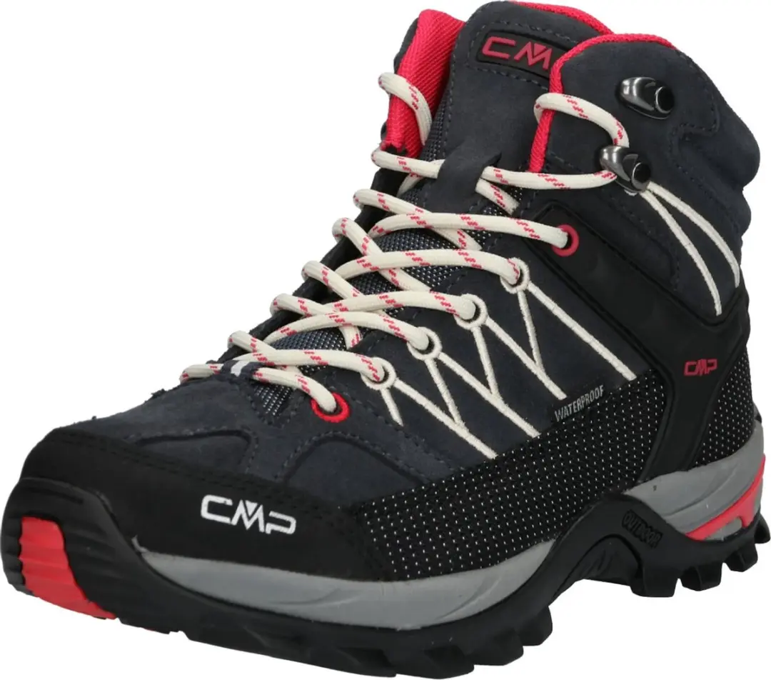 Cmp Wandelschoenen Rigel Mid Dames Suède Antraciet/roze Maat 41