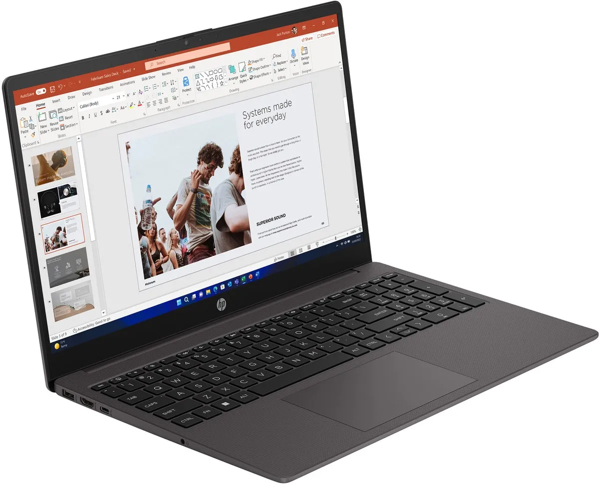 HP 250 G10 Laptop i3-1315U - 8GB 512GB SSD - 15,6" Full HD - Zwart - afbeelding 6 van 6