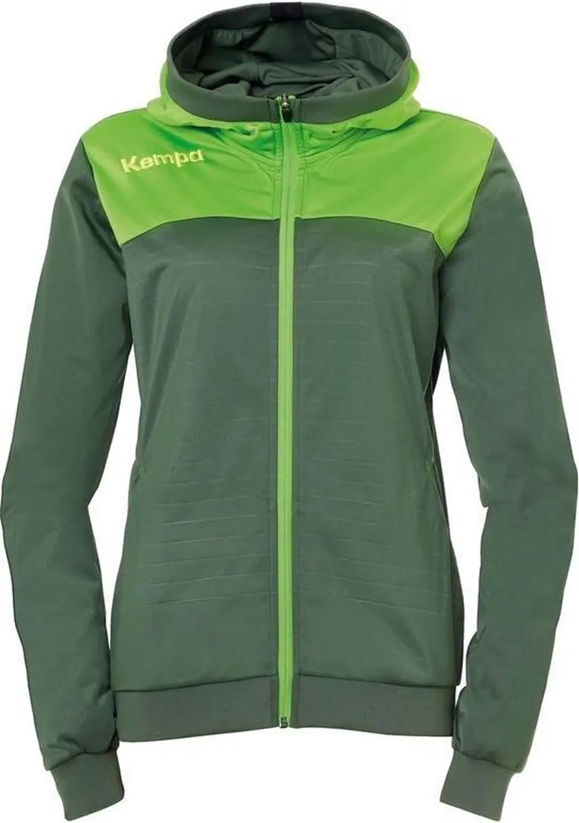 Kempa Emotion 2.0 Jas met Capuchon Dames Dragon Groen-Hope Groen Maat M
