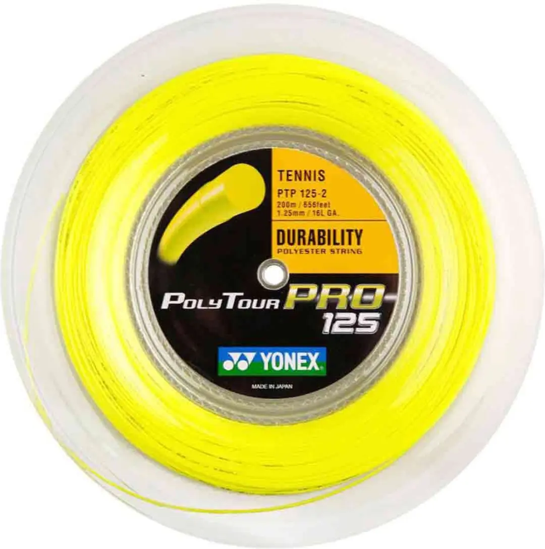 Yonex Polytour Pro 200 M Tennisracketsnaar Geel 1.20 mm