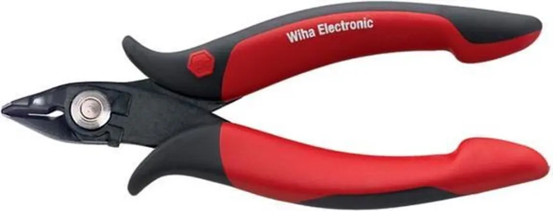 Wiha Zijkniptang Electronic brede, spitse kop en draadklemveer zonder facet