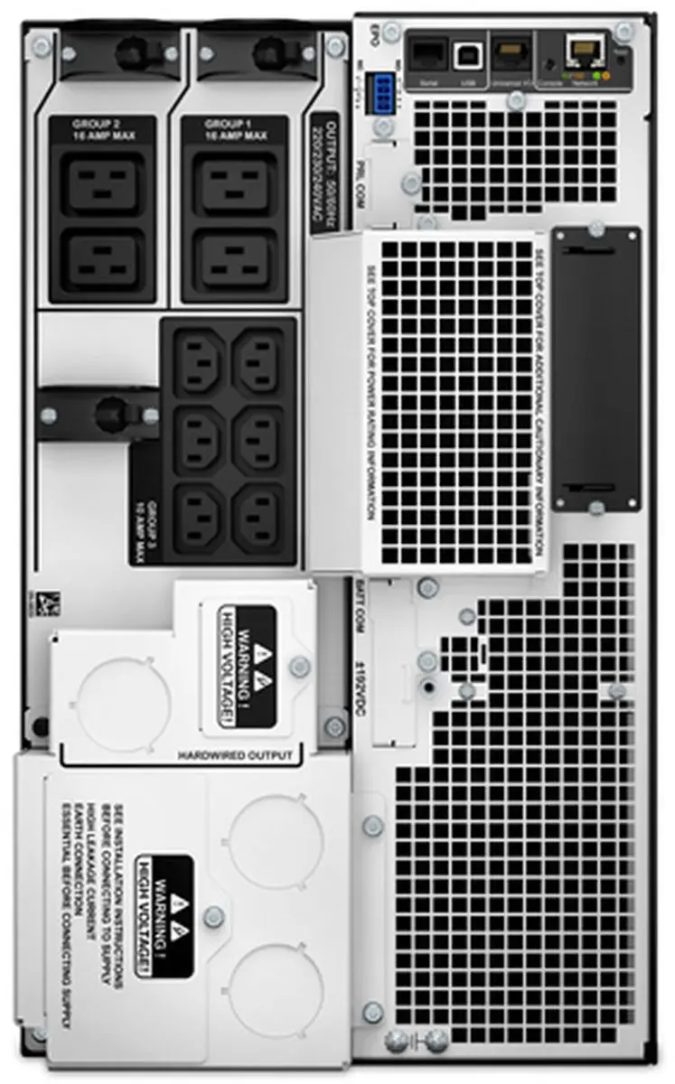 APC Smart-UPS On-Line SRT10KXLI 10kW UPS - 10 Stopcontacten - Zwart