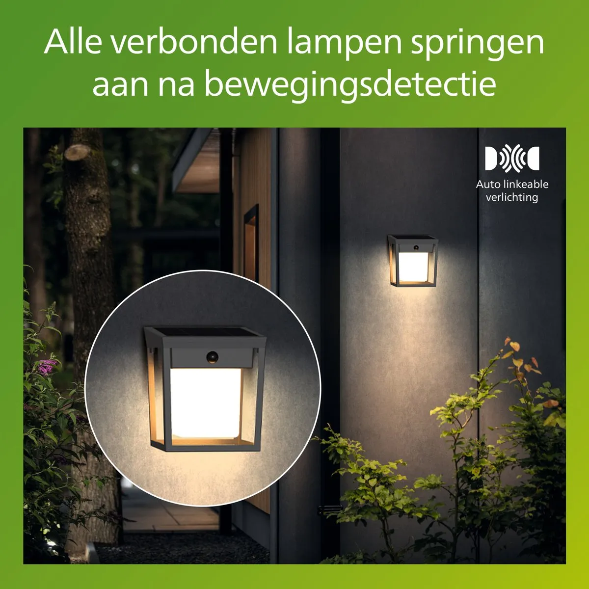 Philips Blaise Wandlamp Zonne-energie 1.5W - Antraciet