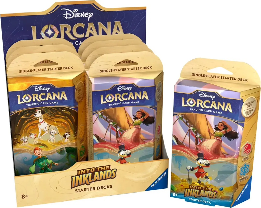 Disney Lorcana TCG Into the Inklands Starter Deck Display 8 Stuks