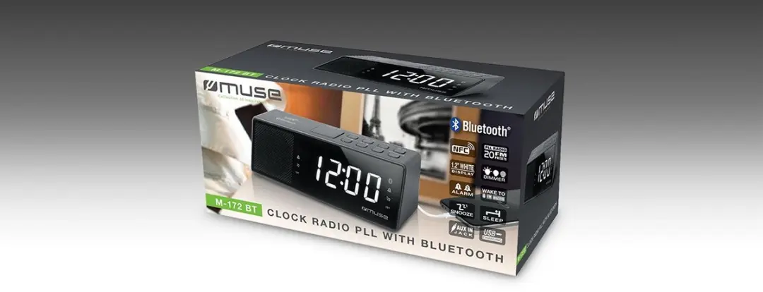 Muse M-172DBT Digitale Wekkerradio - DAB+/FM/Bluetooth