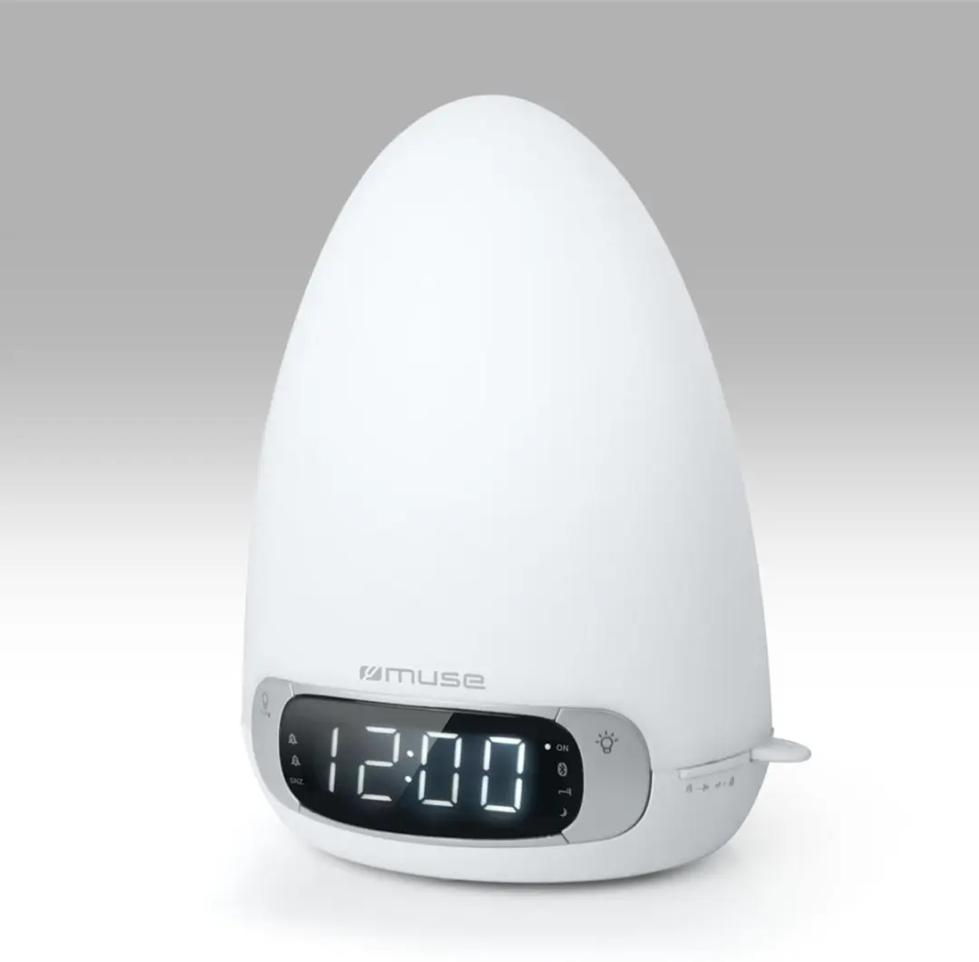 Wekkerradio met wake-up lamp en bluetooth