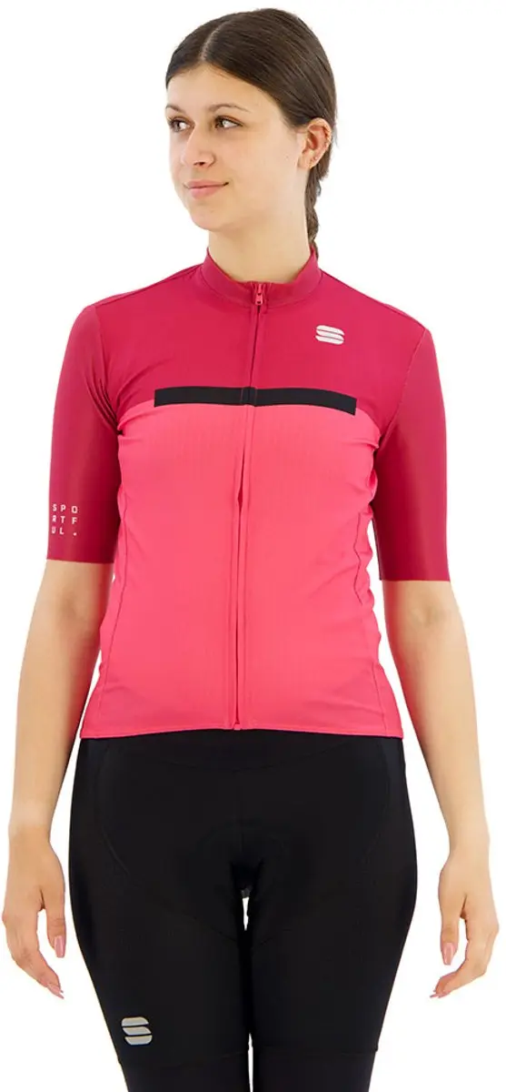 Sportful Pista Korte Mouw Wielertrui Roze S Vrouw