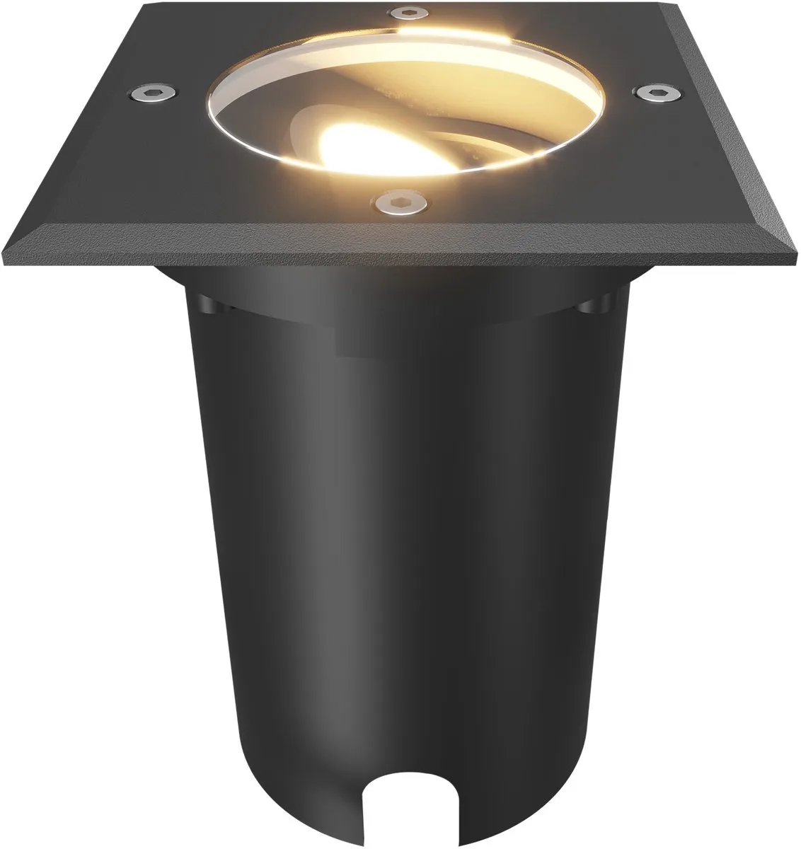 Ledvion LED Grondspot Vierkant GU10 Zwart