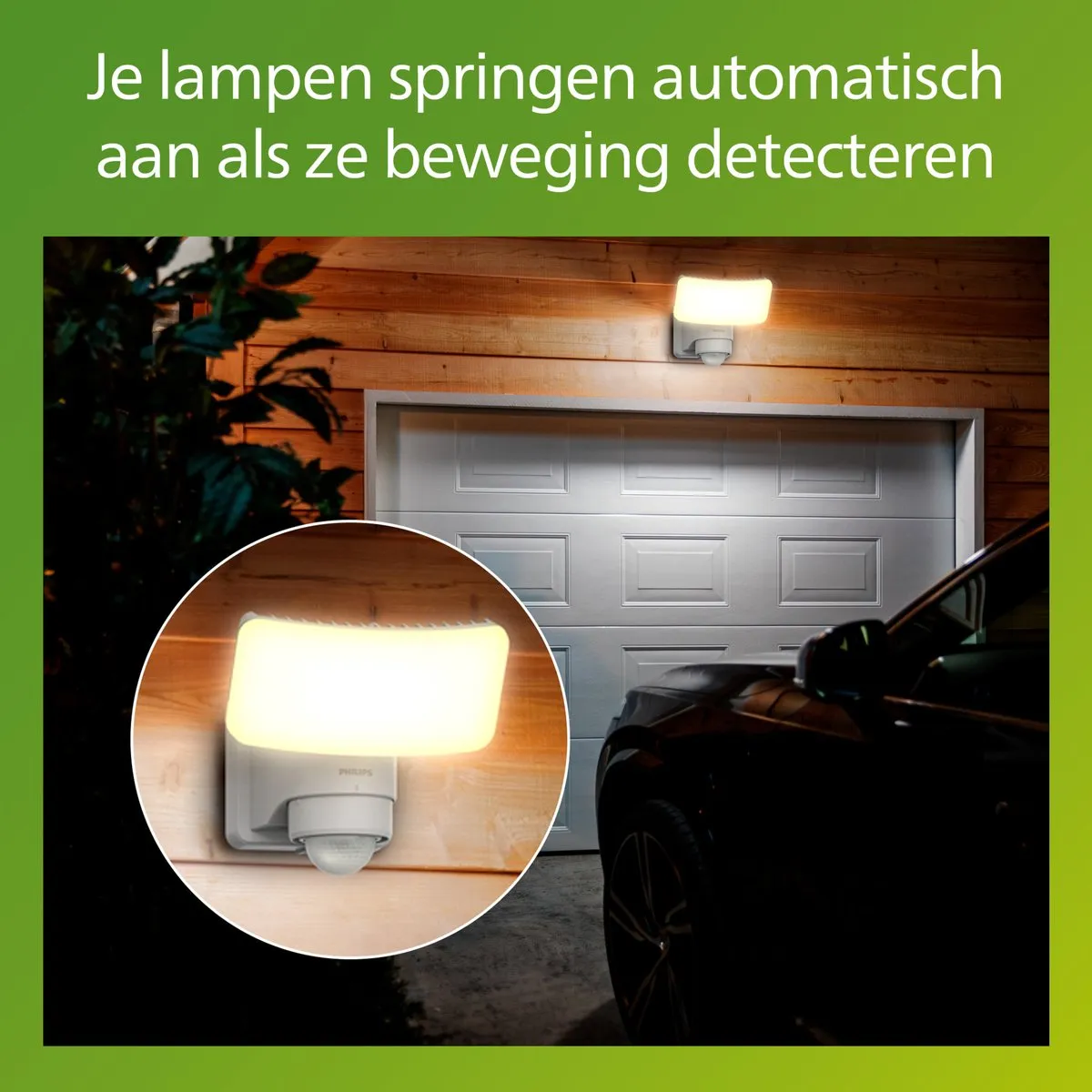 Philips Tylus Solar Beveiligingslamp 6W - Warm Wit - afbeelding 6 van 6