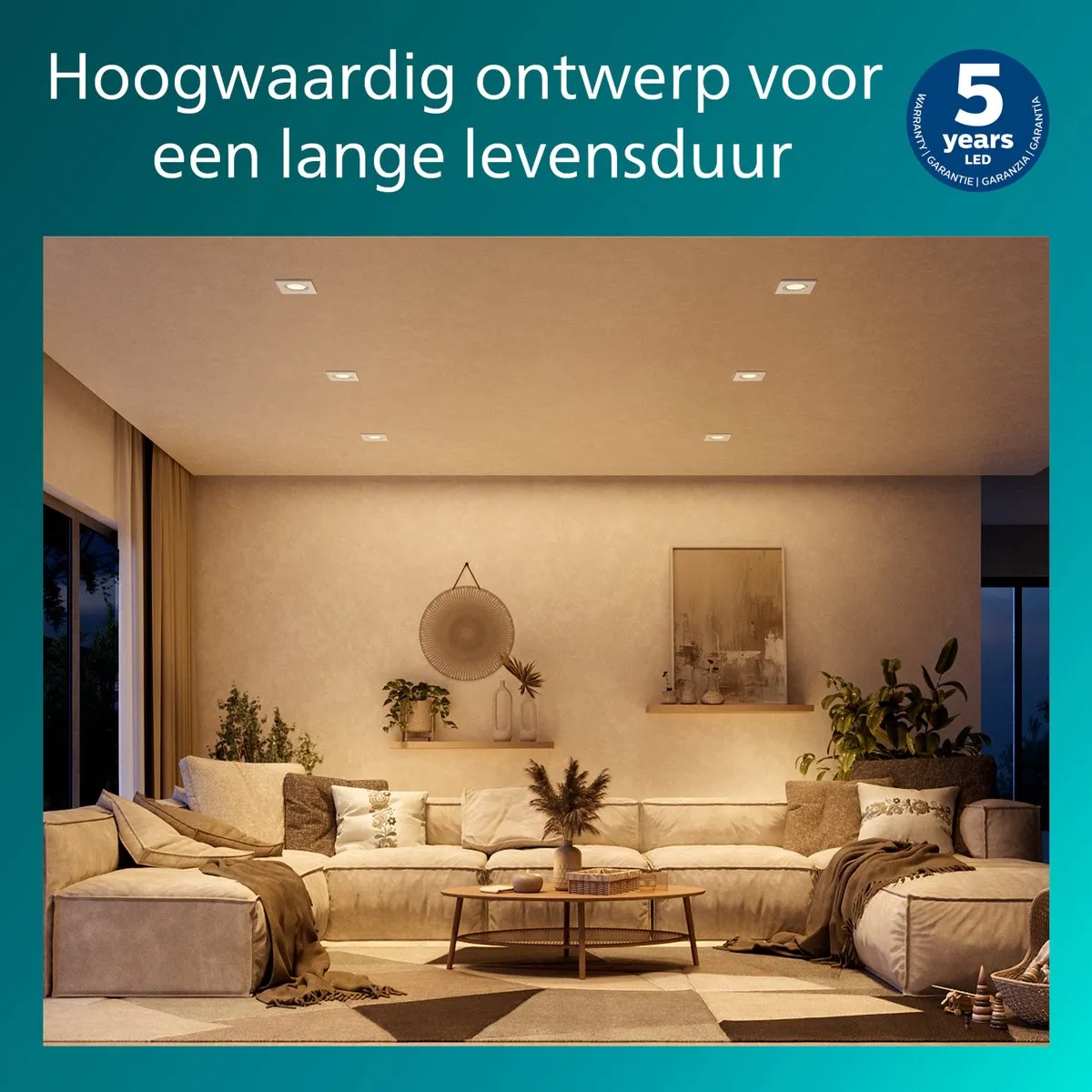 Philips Peridot Inbouwspot GU10 - 3 Stuks - Warm Wit - afbeelding 6 van 6