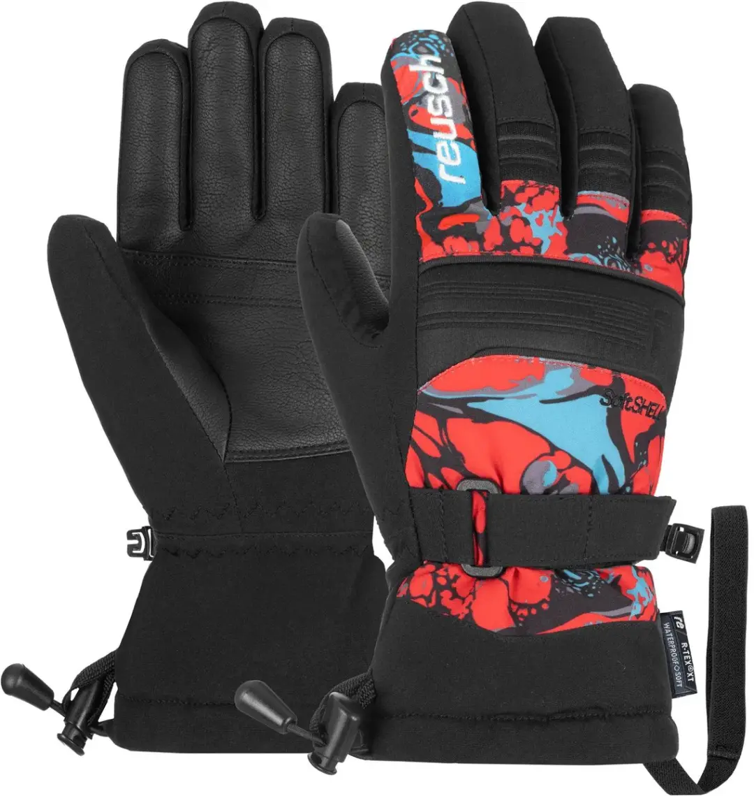 Reusch Kondor R-TEX XT Kinderskihandschoenen - 4 - Helder Rood/Toekomstig Blauw - afbeelding 5 van 6
