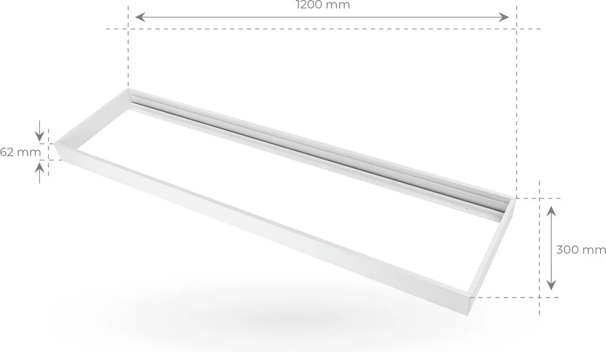 LEDVION Inbouwframe LED Paneel 120x30cm Wit - afbeelding 6 van 6