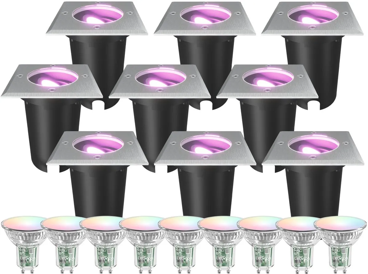 Ledvion 9X Smart LED Grondspot 4,9W RGB+CCT