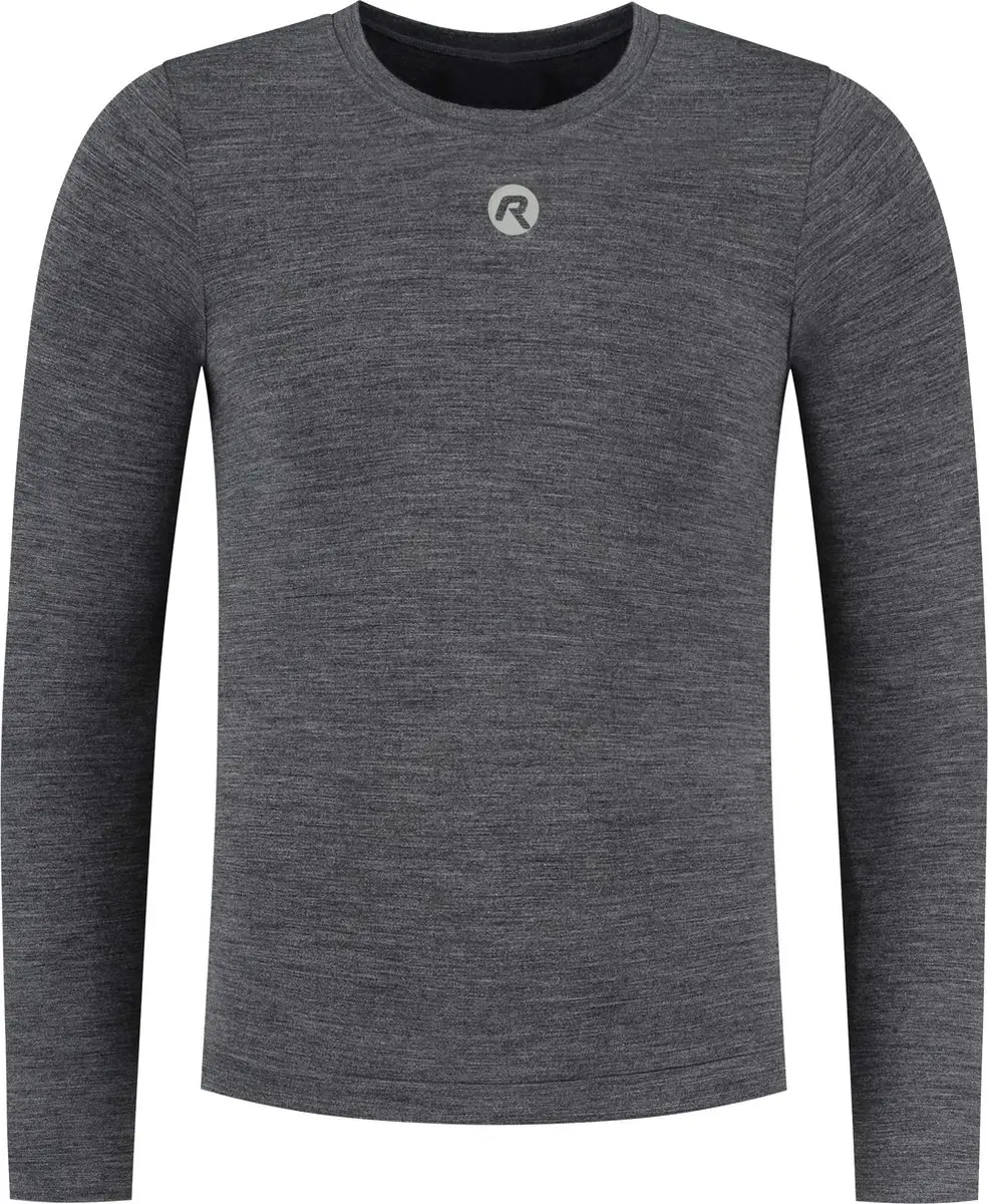 Rogelli Merino Ondershirt Lange Mouw - Antraciet - afbeelding 2 van 6