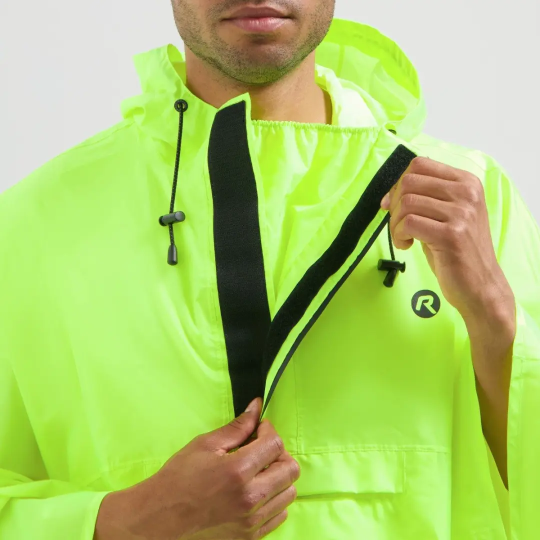Rogelli Commuter Core Dames en Heren Fiets Regenponcho - Fluor