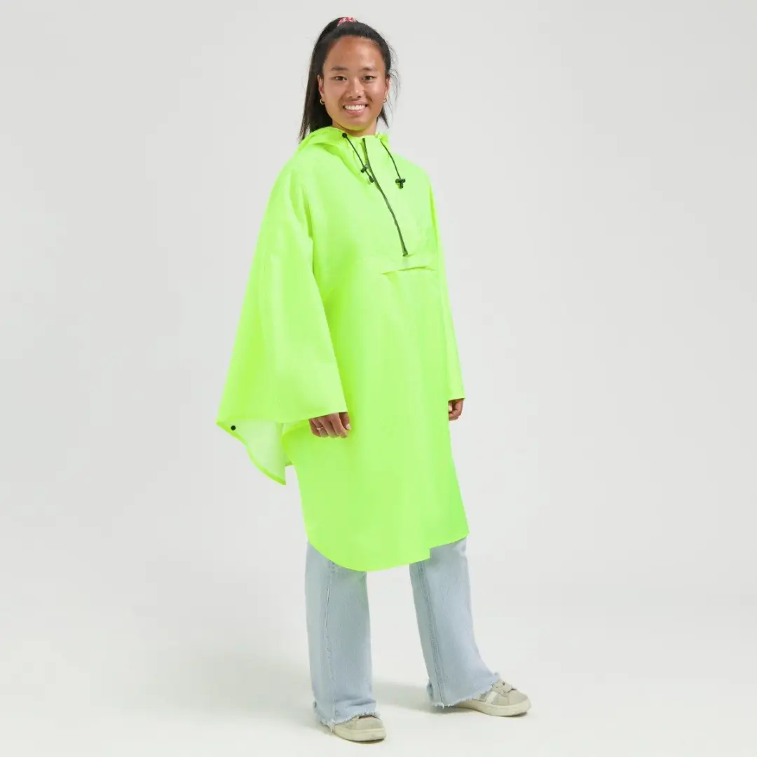Rogelli Commuter Core Dames en Heren Fiets Regenponcho - Fluor