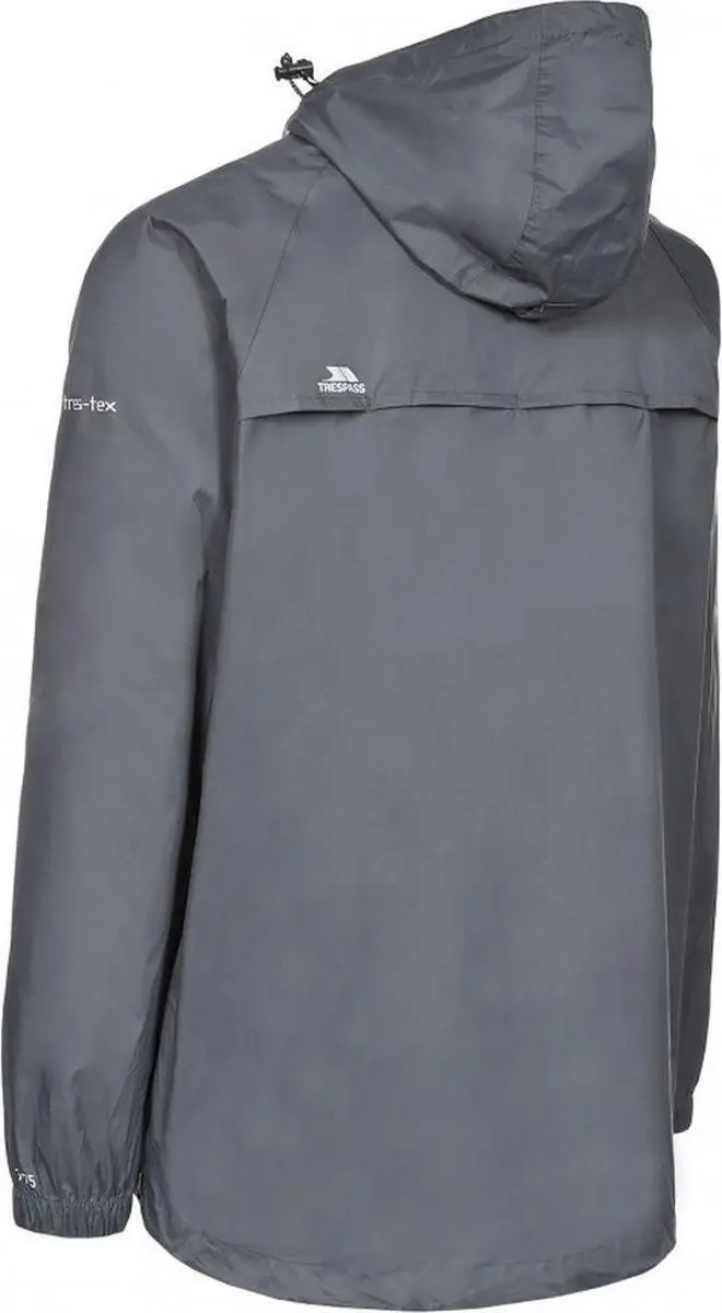 Trespass Qikpac Packaway Waterproof Jacket - Flint - afbeelding 2 van 6