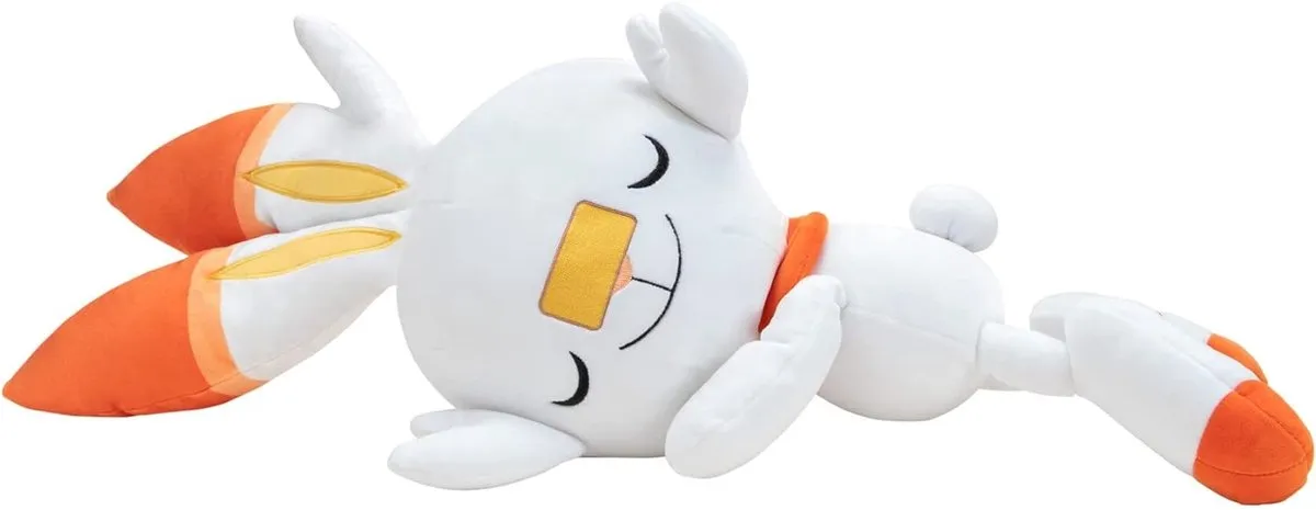 Pokémon Pluche Slapende Scorbunny 45cm - Multi
