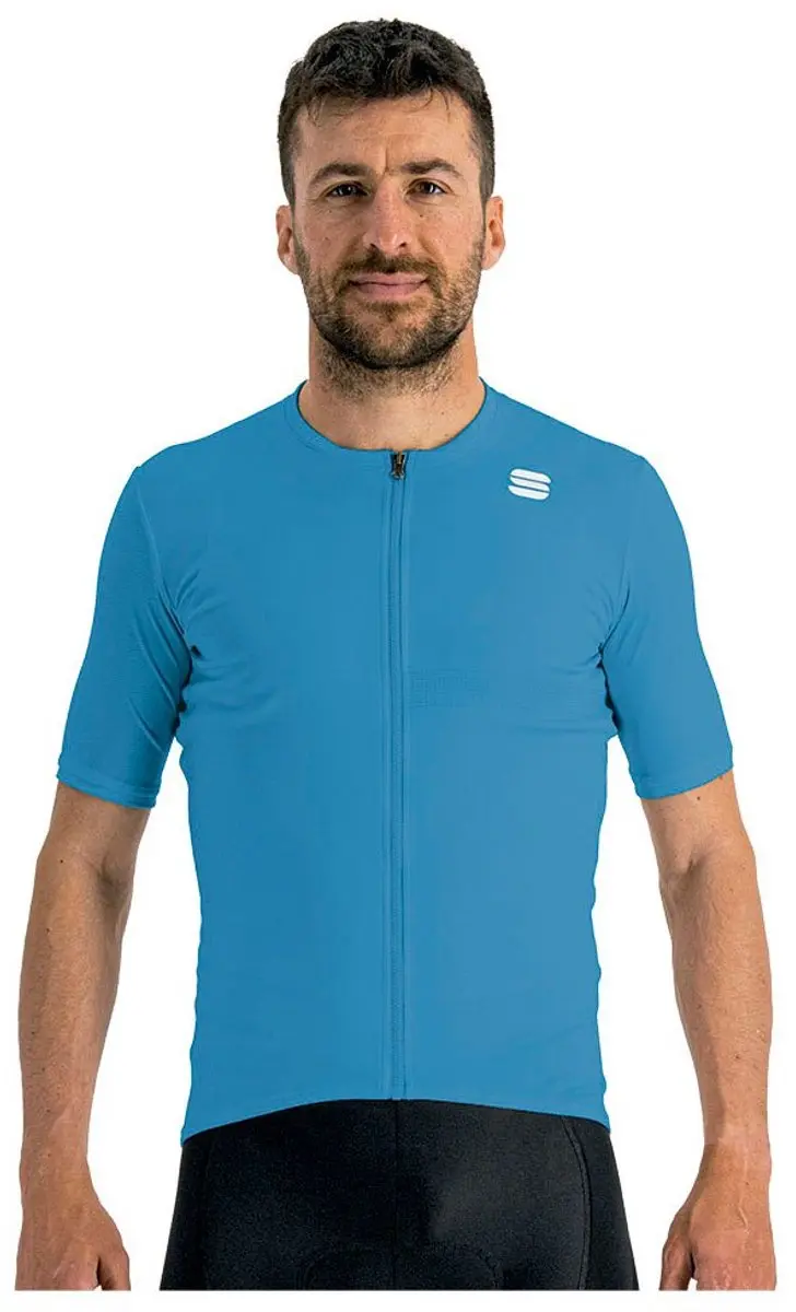 Sportful Fietsshirt Korte Mouwen Blauw Heren