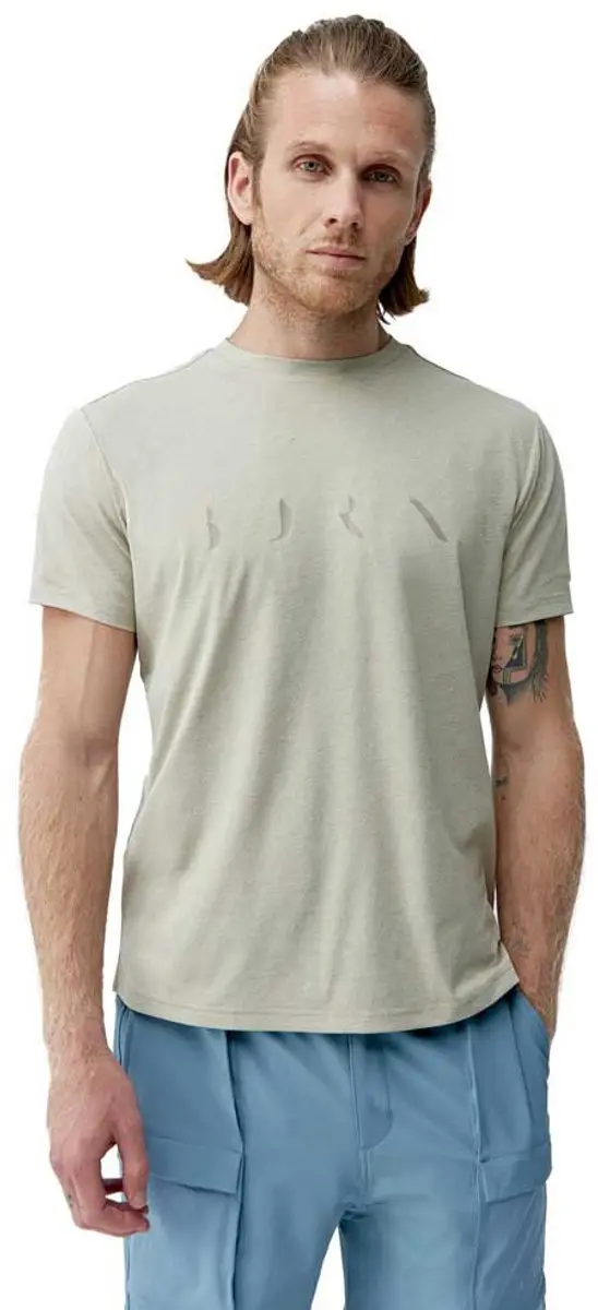 Born Living Yoga Melville T-shirt Met Korte Mouwen Beige M Man