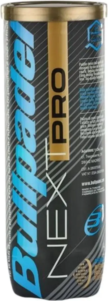 Bullpadel BP FIP Next Pro 3 Ballen Padelballen Geel 1