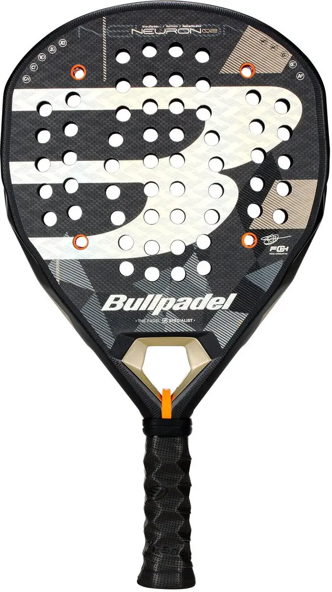 Bullpadel Neuron 02 Padelracket L0 - Zwart/Zilver - afbeelding 6 van 6
